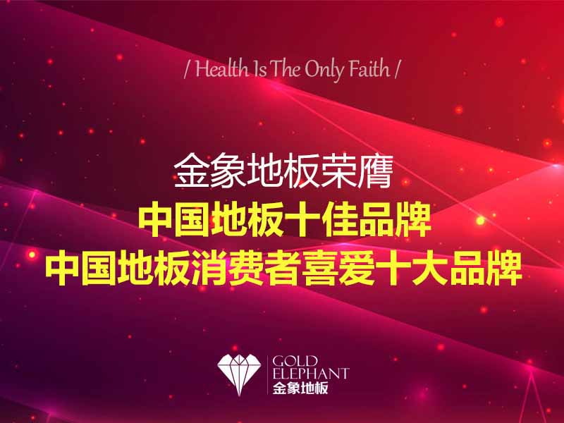 实力认证 传奇依旧—— 金象地板一举斩获两项殊荣